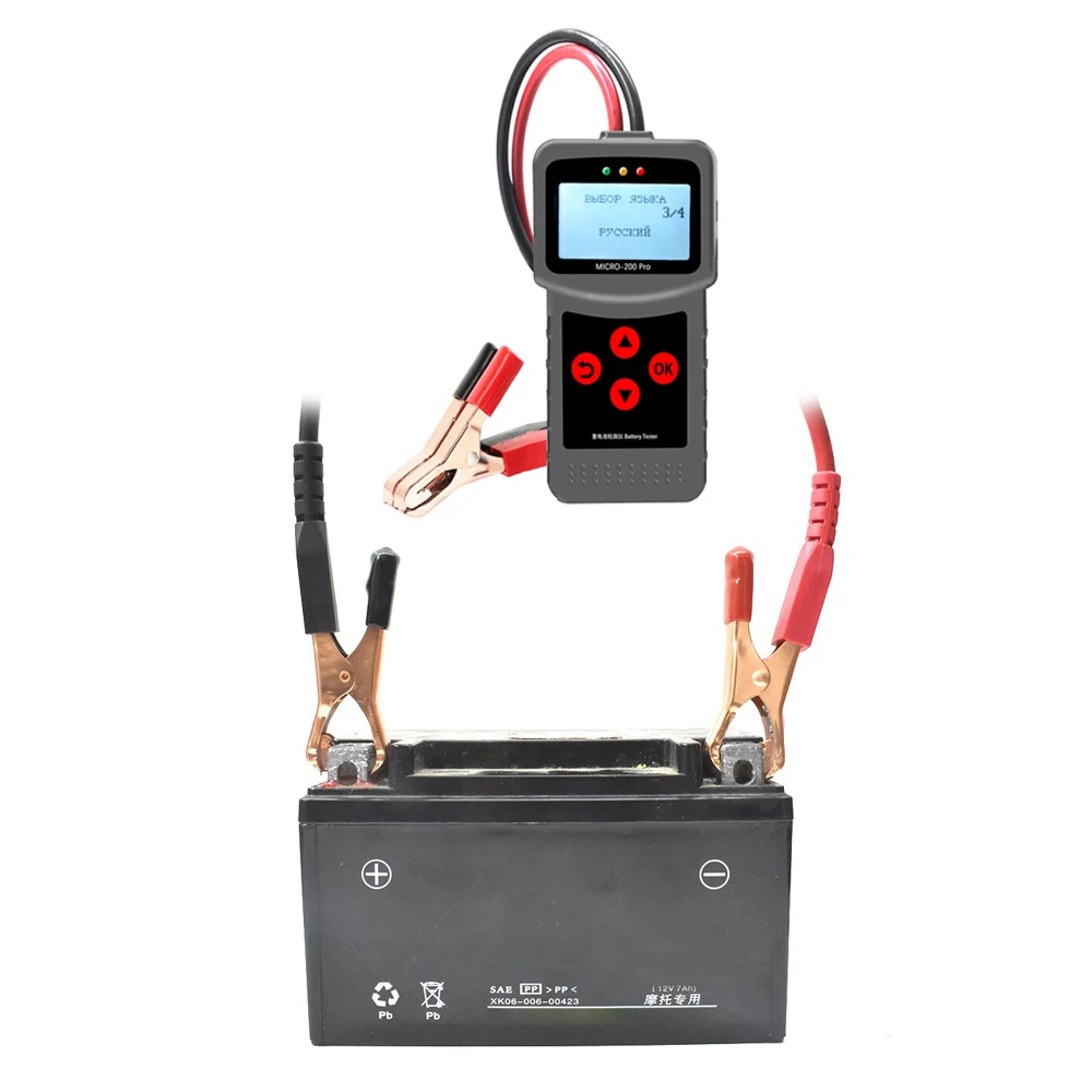 デジタルカーシステム,オートバッテリーテスター,容量40〜2000cca,12v,24v,MICRO-200PRO