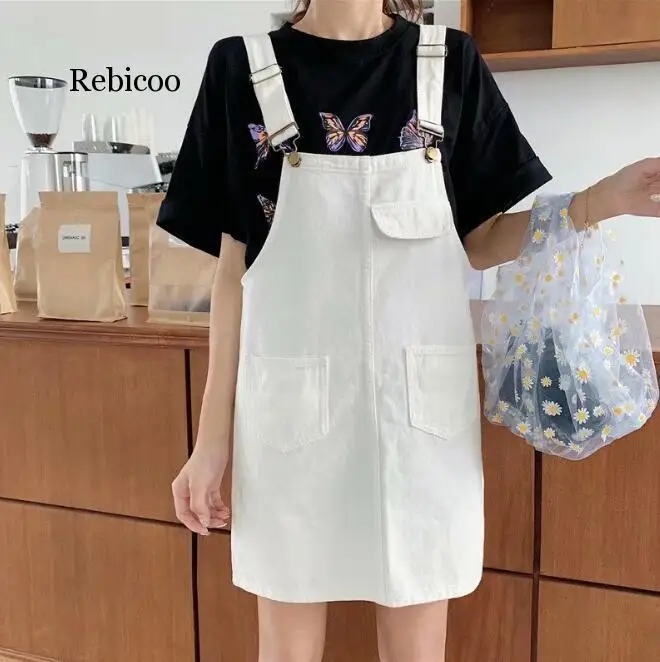 Europe 2020 Summer New Large Size 5XL Spaghetti Strap Denim Sundress Dress Women Fashion Solid Loose Jeans Dress Female