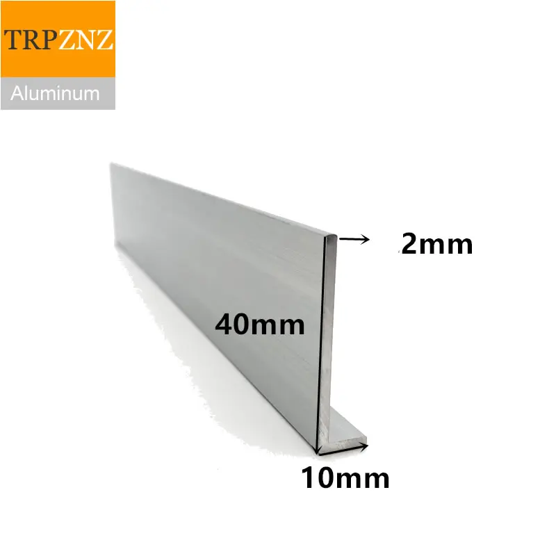 

10x40mm thick 2mm 6063 Right Angle aluminum L-shaped aluminum alloy Aluminum edging triangle profile