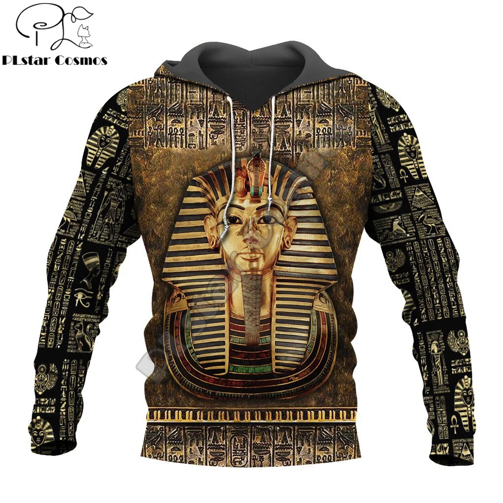 

Ancient Egypt Tutankhamun 3D Printed Mens autumn Hoodie Harajuku Unisex Casual Pullover Streetwear Jacket Tracksuits DK131