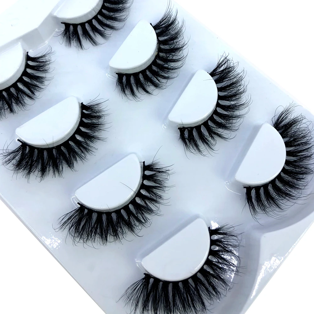 HBZGTLAD 4 Paar Natürliche Falsche Wimpern Lange 3D Nerzwimpern Wimpernverlängerung Nerzwimpern für Schönheit – Detail 15