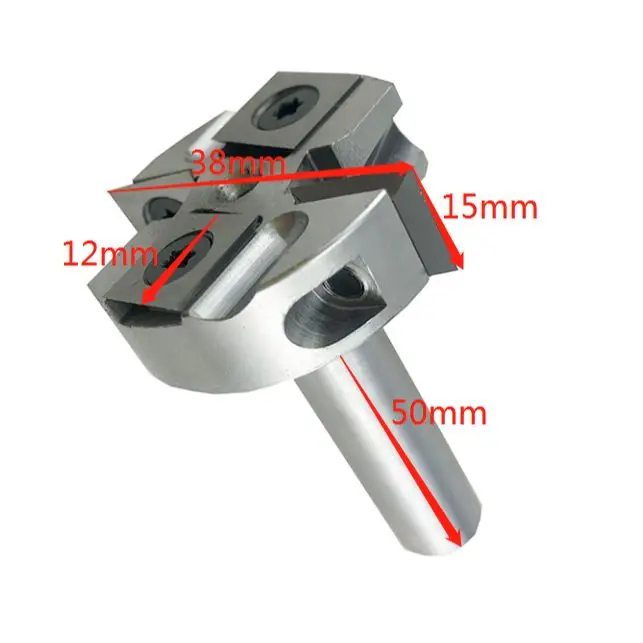 Mini Insert Spoilboard Surfacing, Rabbeting, Flycutter, Slab Leveler, Surface Planer and Bed Skimming Router Bit with Scorers 2