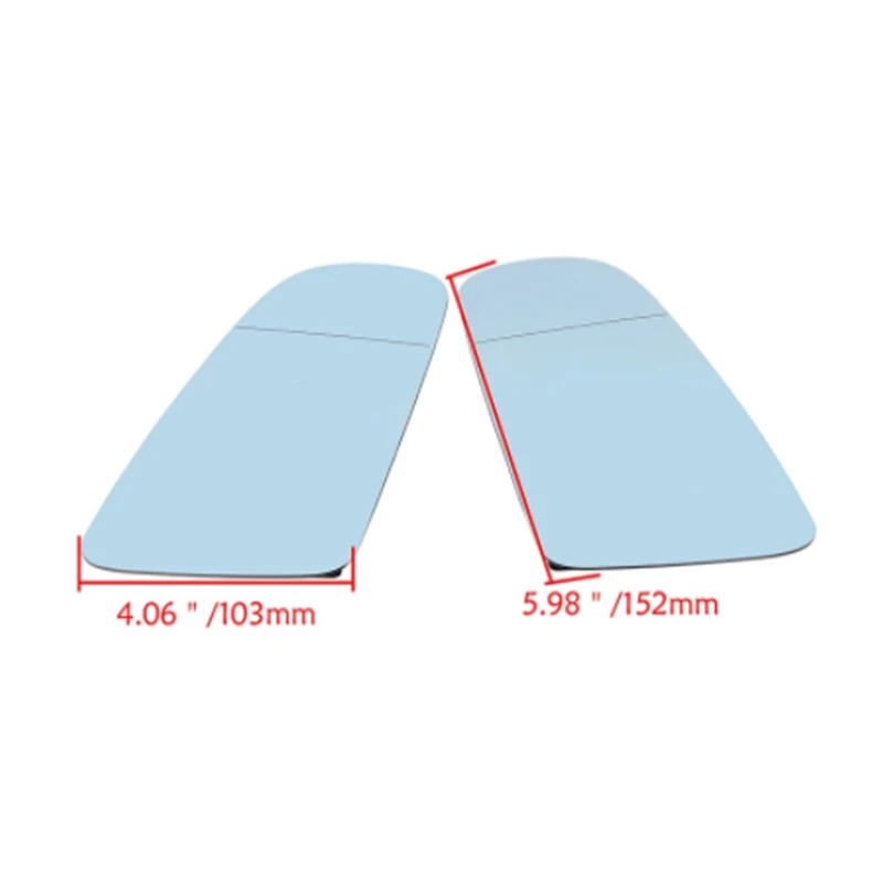 For Audi A3 S3 A4 B6 B7 A6 S6 03-08 Right Side Wing Mirror Glass Heated Rearview Rear View Car Accessories Wide Angle