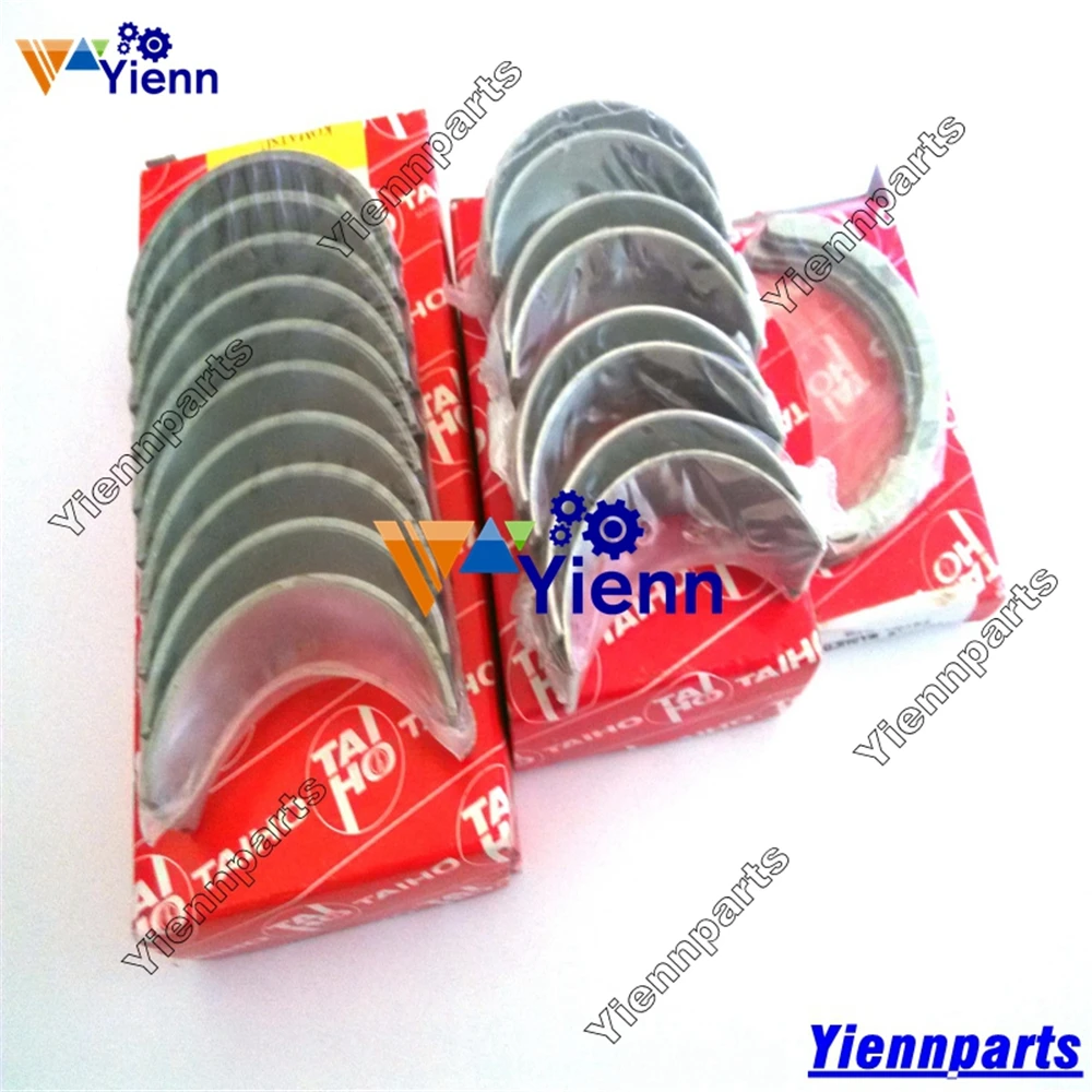 4TNE78 Crankshaft Main Bearing Conrod Bearing Set For Yanmar Excavator Loader Engine Repair Spare Parts