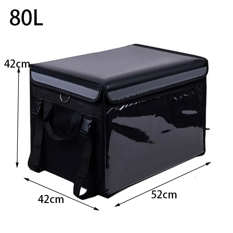 80L Extra Large Cooler Bag Car Ice Pack Insulated Thermal Lunch Fresh Refrigerator Bags