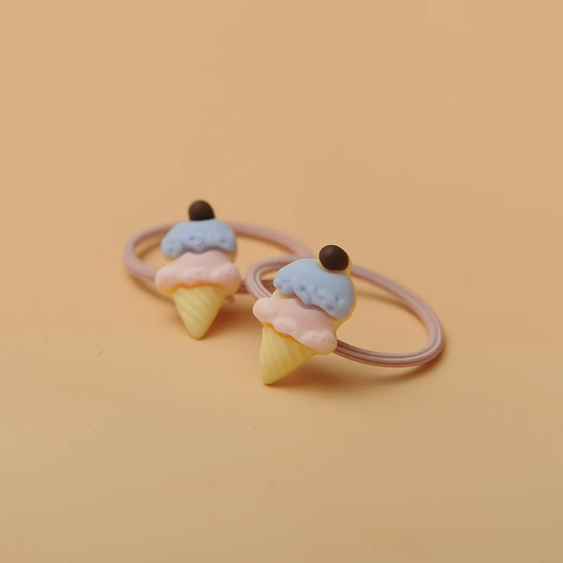 الصيف الآيس كريم مخروط شريط مطاطي شعر أميرات التعادل شريط مطاطي على شبكة الإنترنت المشاهير كرات الشعر الحبل سيدة الشوكولاته الشعر #3