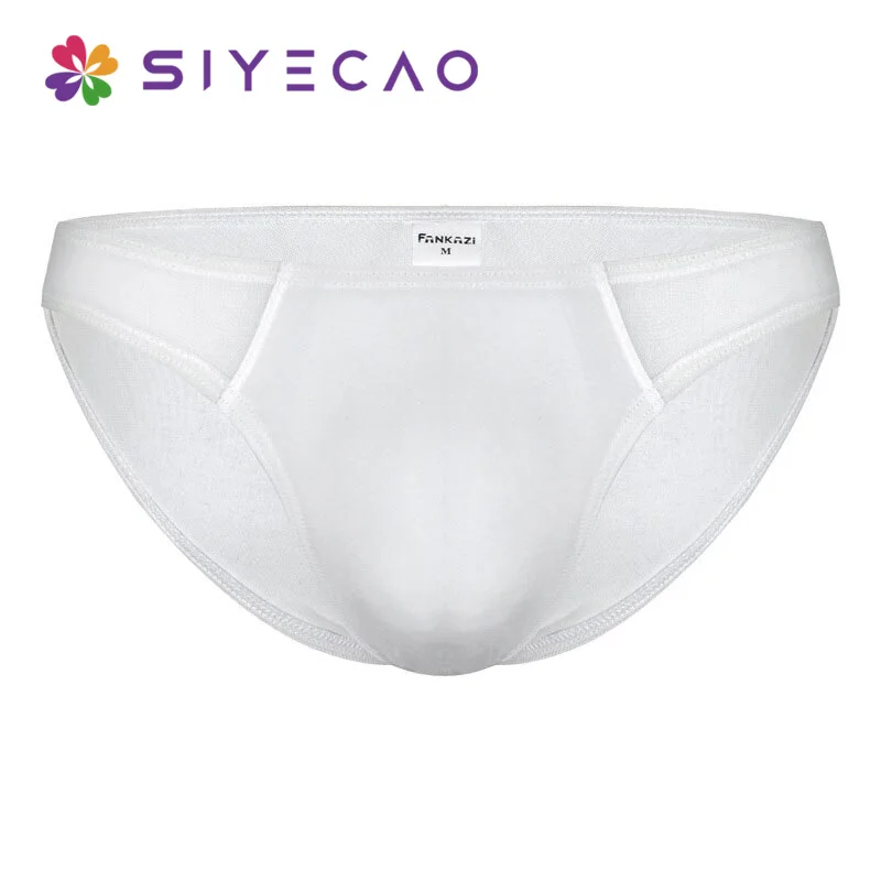 

Men's Briefs Low Waist Sexy Mesh Semi-transparent Breathable Briefs Seamless Thin Mens Underwear Cueca Underpants