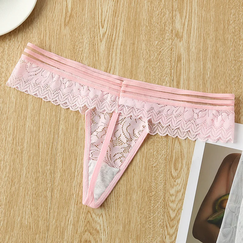 BANNIROU 1Pcs Panties Women Sexy Lace Thongs Underwear For Women Female T-back G-string Underpants Ladies Intimates Sexy