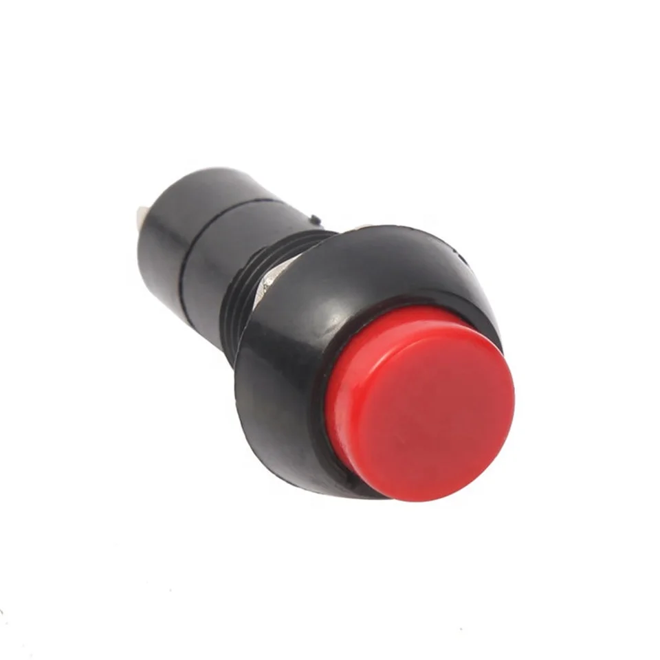 1PC PBS-11A PBS-11B 12mm self-locking Self-Recovery Plastic Push Button Switch momentary 3A 250V AC 2PIN 6Color