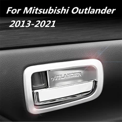 Car Inner Door Bowl Handle Frame Patch Handle Sticker Protection Cap Interior Modification Accessories For Mitsubishi Outlander