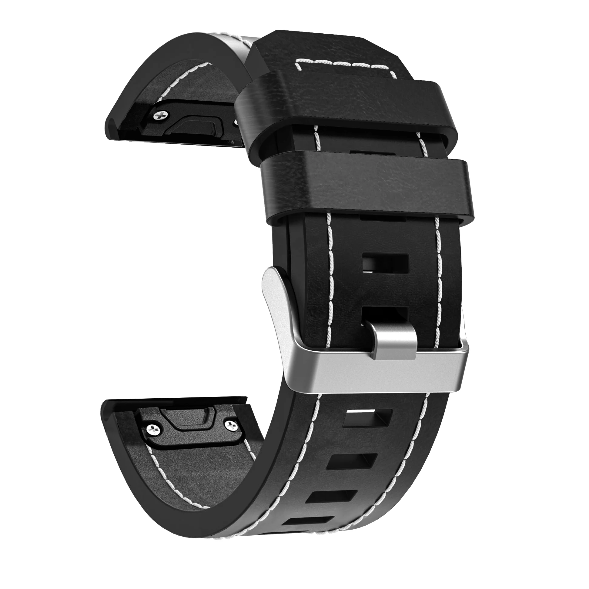 Nueva correa de reloj de pulsera deportiva de cuero, pulsera de enlace rápido de fácil ajuste, cinturón de 26MM para Garmin Fenix 5X, pulsera de reloj inteligente de moda