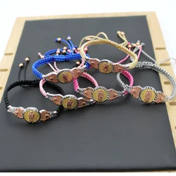 New Religious Virgin Woven Rope Geometrically Adjustable Bracelet Fashion Classic Jewelry Wholesale For Men And Women