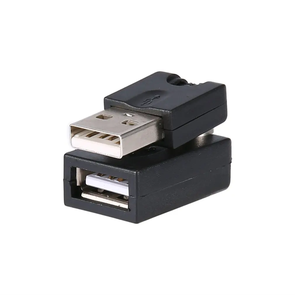 1 stück/2 stück/5 stück von neuen USB 2,0 stecker plane USB buchse 360 gradi drehfrank vergabbgerung kabel adapter heiameria neue