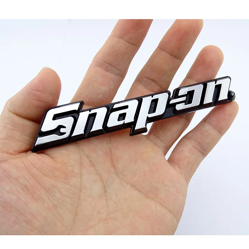 3D Design OEM 120mm Snap On Tools Plastic Chrome Emblem Badge Logo