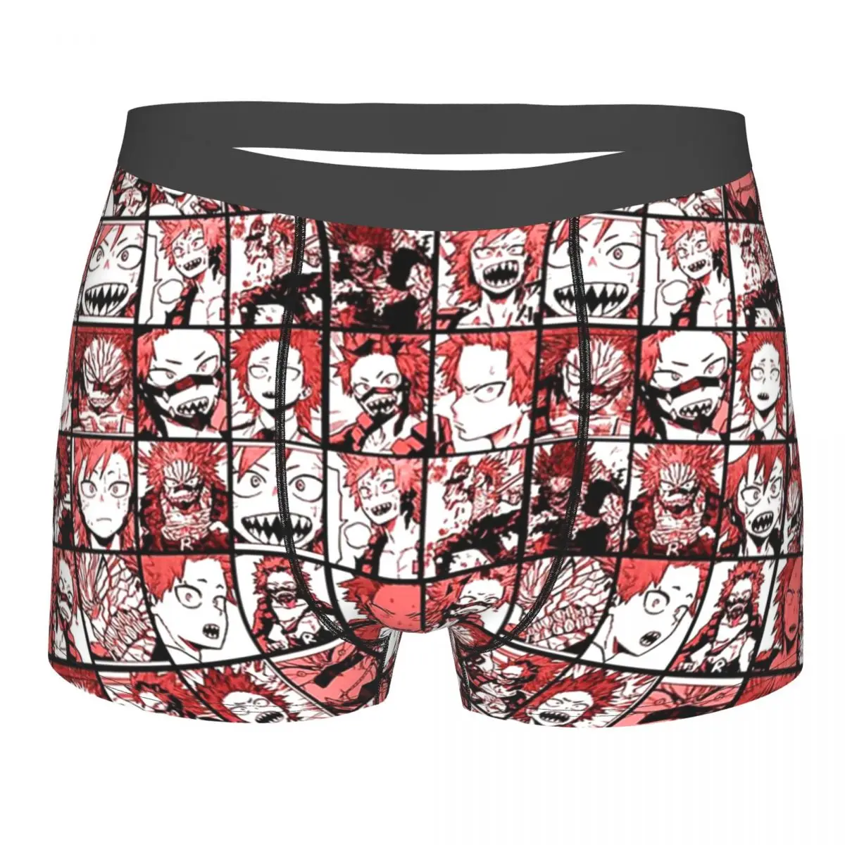 BNHA Kirishima Underpants Breathbale Panties Male Underwear Print Shorts Boxer Briefs