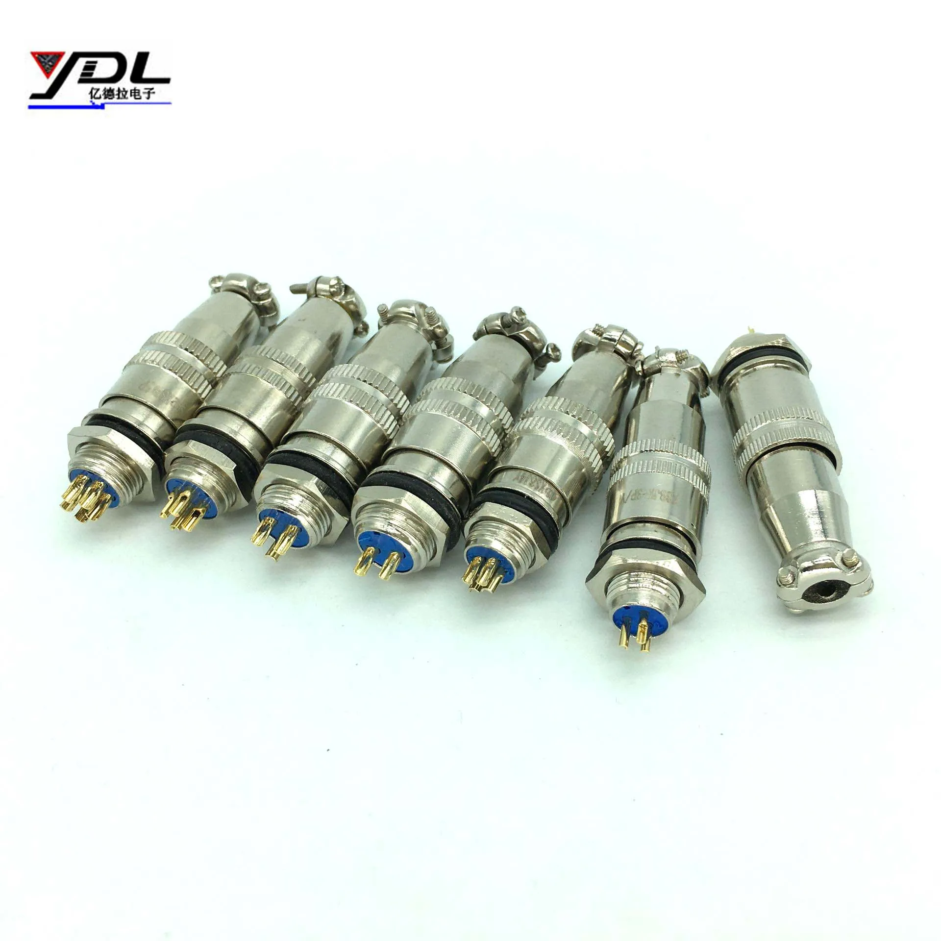 XS8 XS9 XS10 Aviation Plug Socket Connector 8/9/10mm Push-Pull Circular Quick Connector 2Pin 3pin 4Pin 5 Pin Gold Plated Contact