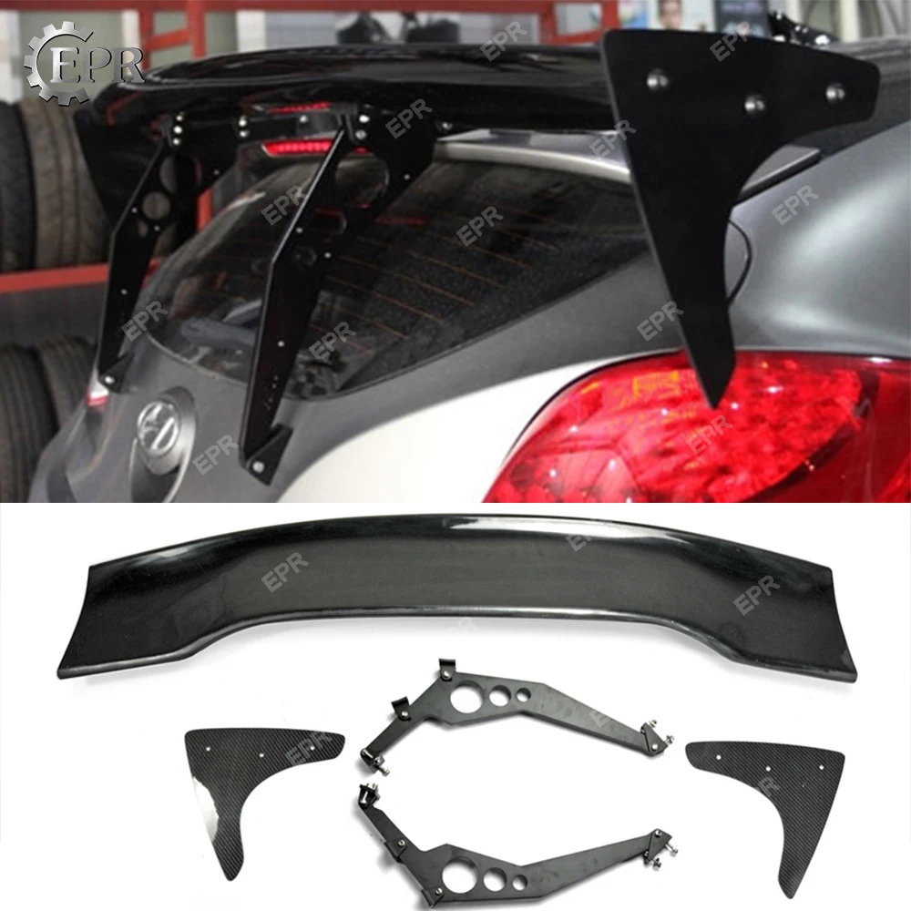 For Hyundai Veloster RSW FRP Fiberglass Rear Spoiler (Turbo or Non Turbo)Body Kit Tuning For Veloster Glass Fiber Rear Roof Wing