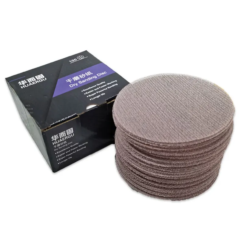 10pcs 5/6 inch Mesh Sanding Discs Hook & Loop Abrasive Dust Free Disc Anti-Blocking Sharp Grinding Sandpaper for Car Wood