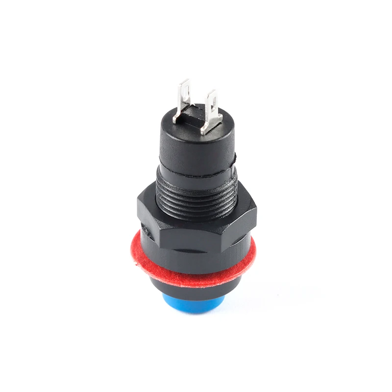 5pcs DS-211 DS-213 Push Button Switch 10mm Momentary / Self Locking Round Button Switch DS211 DS213 miniature