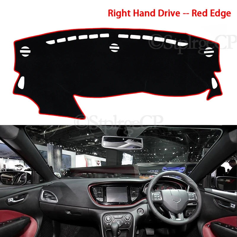 for Dodge Dart Fiat Viaggio 2013 2014 2015 2016 PF Anti-Slip Mat Dashboard Pad Sunshade Dashmat Protect Carpet Car Accessories