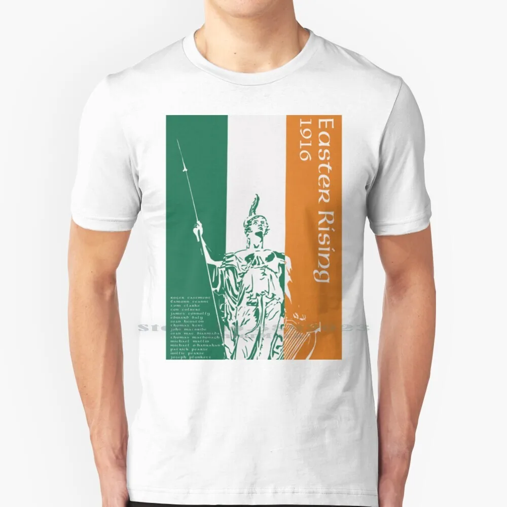 Easter Rising-Irish Republican 100% Cotton T Shirt James Connolly Irish Army Damien Demsey Easter Uprising Inla Ira Dublin