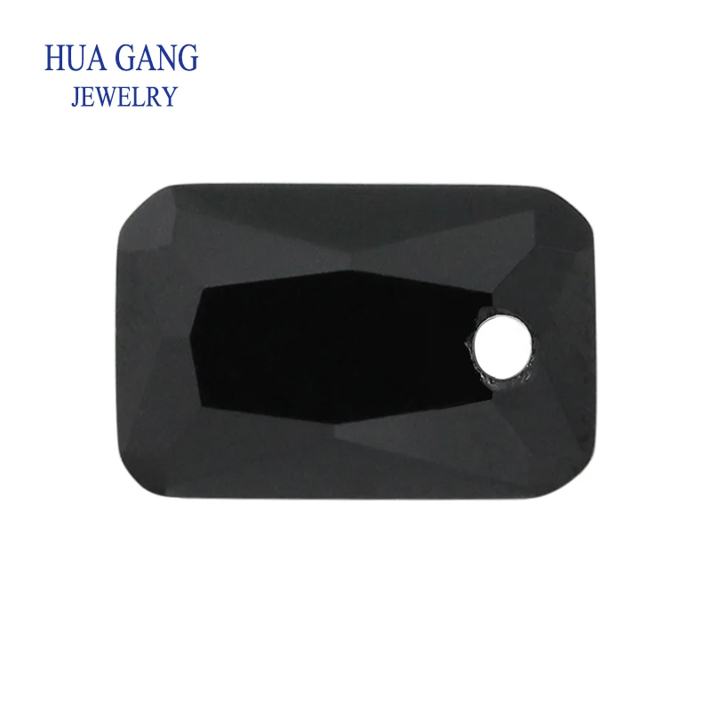 

Black Loose CZ Stones Single Hole 5A Octangle Shape Cubic Zirconia Stone For Jewelry Making Size 4x6~15x20mm High Quality CZ