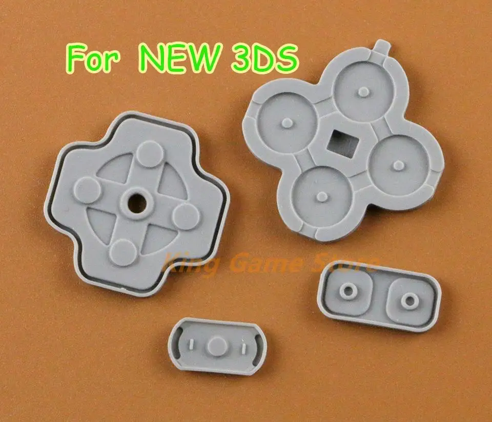 30sets/lot Replacement Conductive Rubber Pad Buttons Set For Nintendo New 3DS abxy keypad For New 3DS