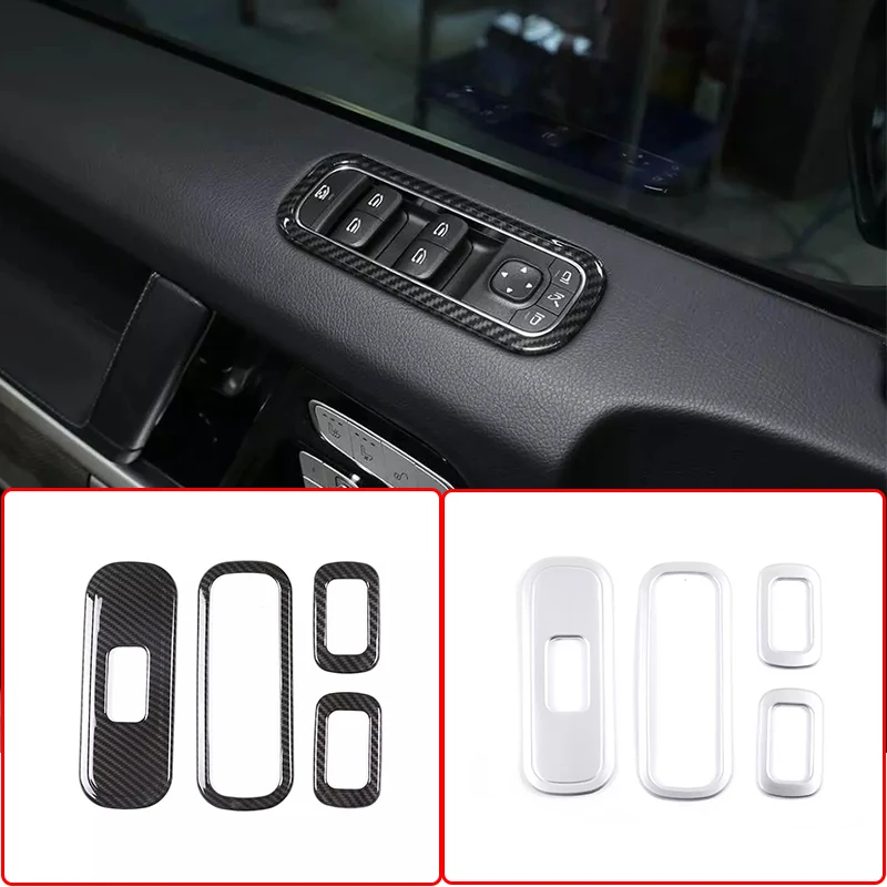 

Car Window Lift Button Switch Frame Cover Trim Car Accessories For Mercedes Benz G wagon G class W463 G350 G400 G500 G55 G63 G65