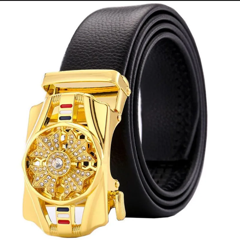 

Men's Belts Black When Running Belts, Men's Rotating Sports Cars, Casual Business Hundred with Automatic Buckle Belts