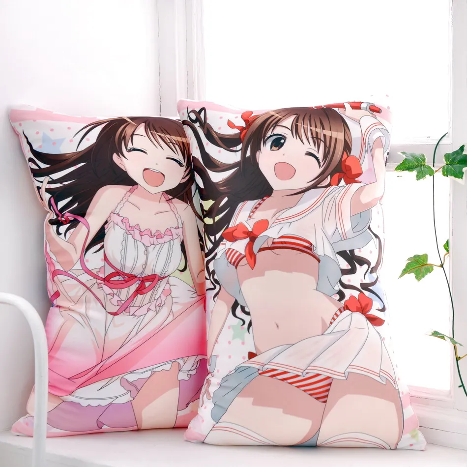 Anime Idolmaster Shimamura Uzu Dakimakura Hug Body Back Bedding Pillow 35x55/45x70cm Cosplay Cover Otaku Cartoon Cushion Case