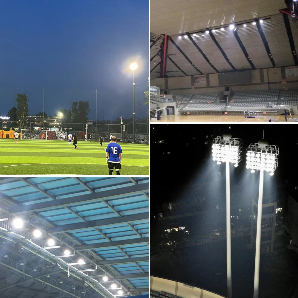 Imagem -06 - Projetor Outdoor Stadium Spotlight Holofote de Irradiação Uniforme Refletor para Ginásio de Basquete 100w 600w 1000w