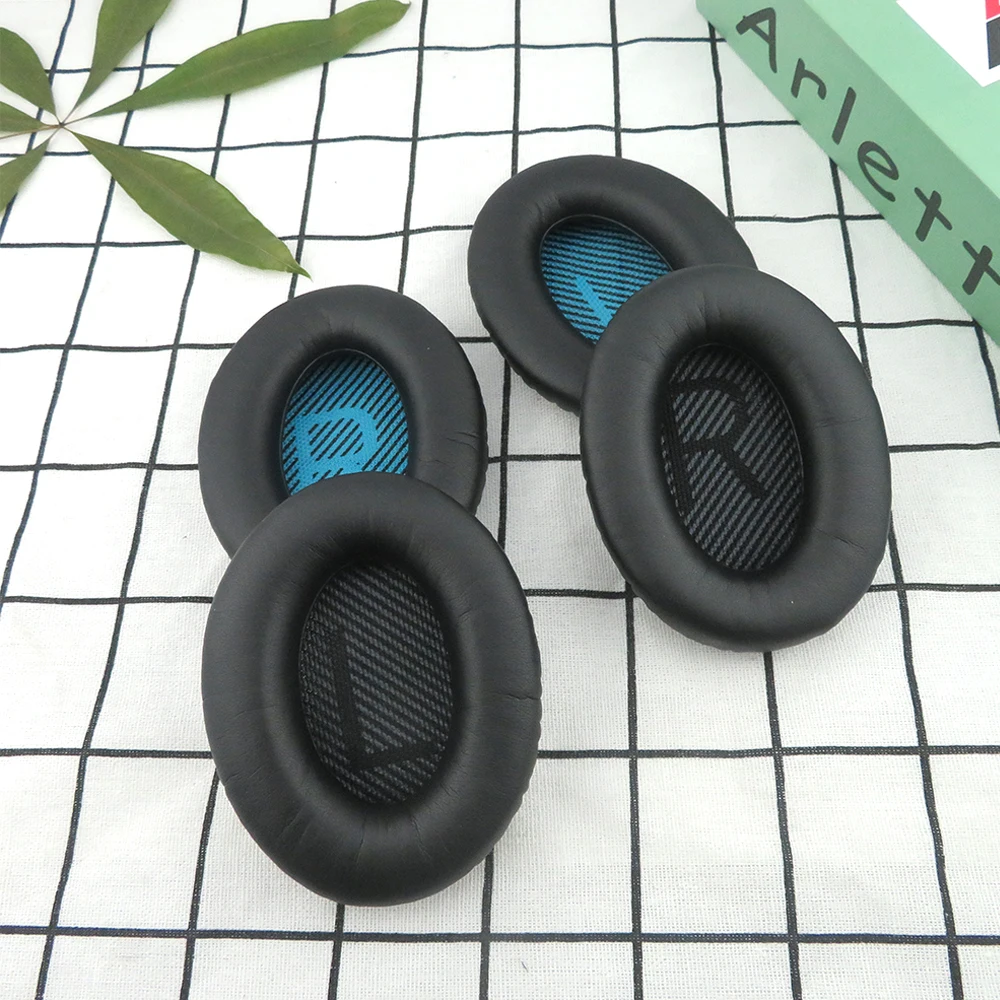 Cuscinetti auricolari per Bose QC25 QC35 QC15 QC2 cuffie auricolari di ricambio cuffie auricolari in pelle PU spugna