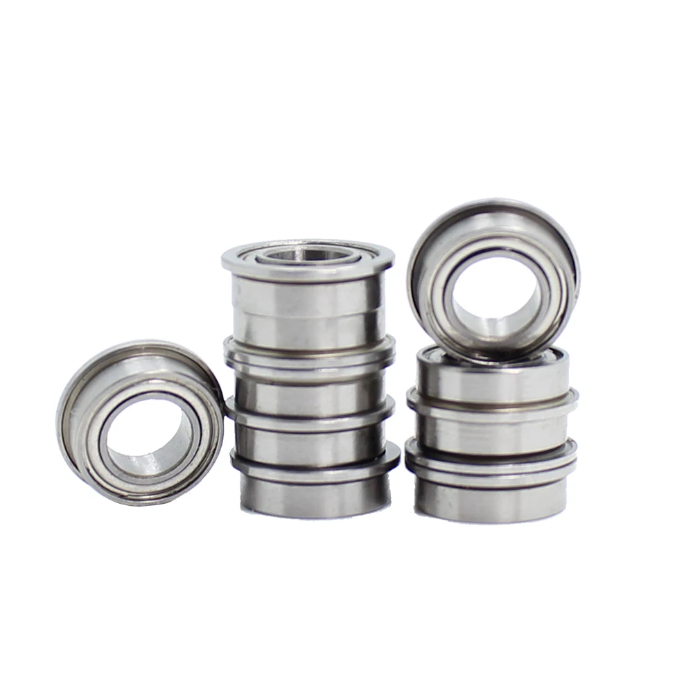 10PC SFR144ZZ Stainless Steel Flange Bearing 3.17*6.35*2.779 mm  Inch 1/8