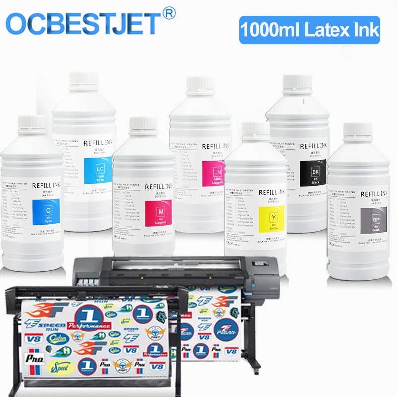 Original Latex Ink 1000ml/Bottle For HP 831 For HP Latex 110 300 310 315 330 335 360 365 370 560 570 Inkjet Printer Latex Ink