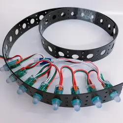 1M 2M 3M 4M 5M DIY Design Band Flexible Tape Build Christmas Tree Mount Strip Belt Rope For 12mm LED Pixel String Module Light