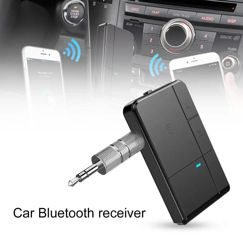 

J20 Bluetooth-compatible 5.0 Receiver Handfree 3.5mm Jack Portable AUX Audio Adapter for Car