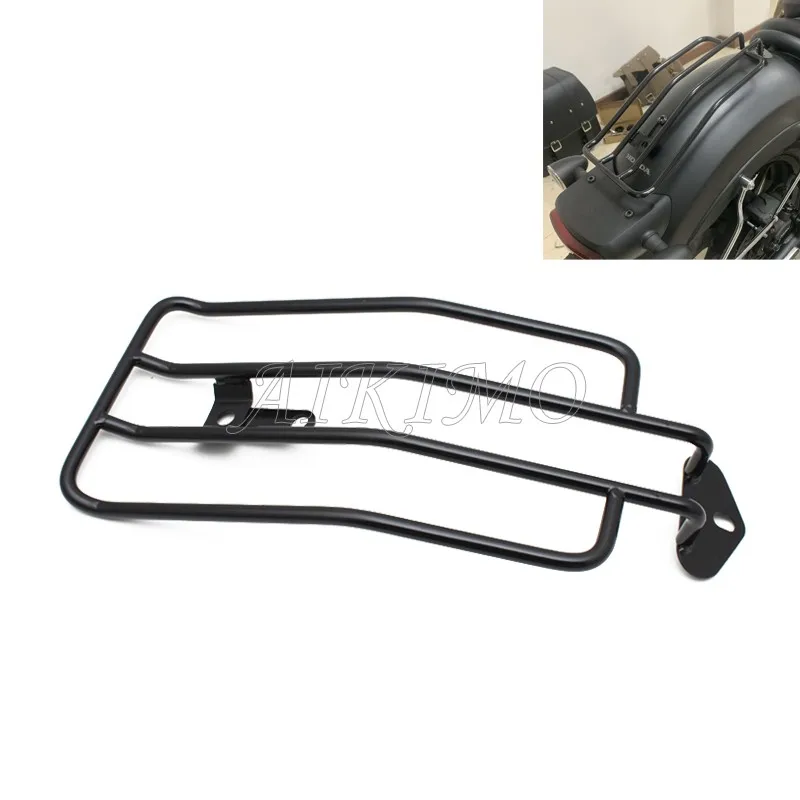 Black Motorcycle Rear Fender Sissy Bar Luggage Rack Support For Honda CMX300 CM300 2017-2021