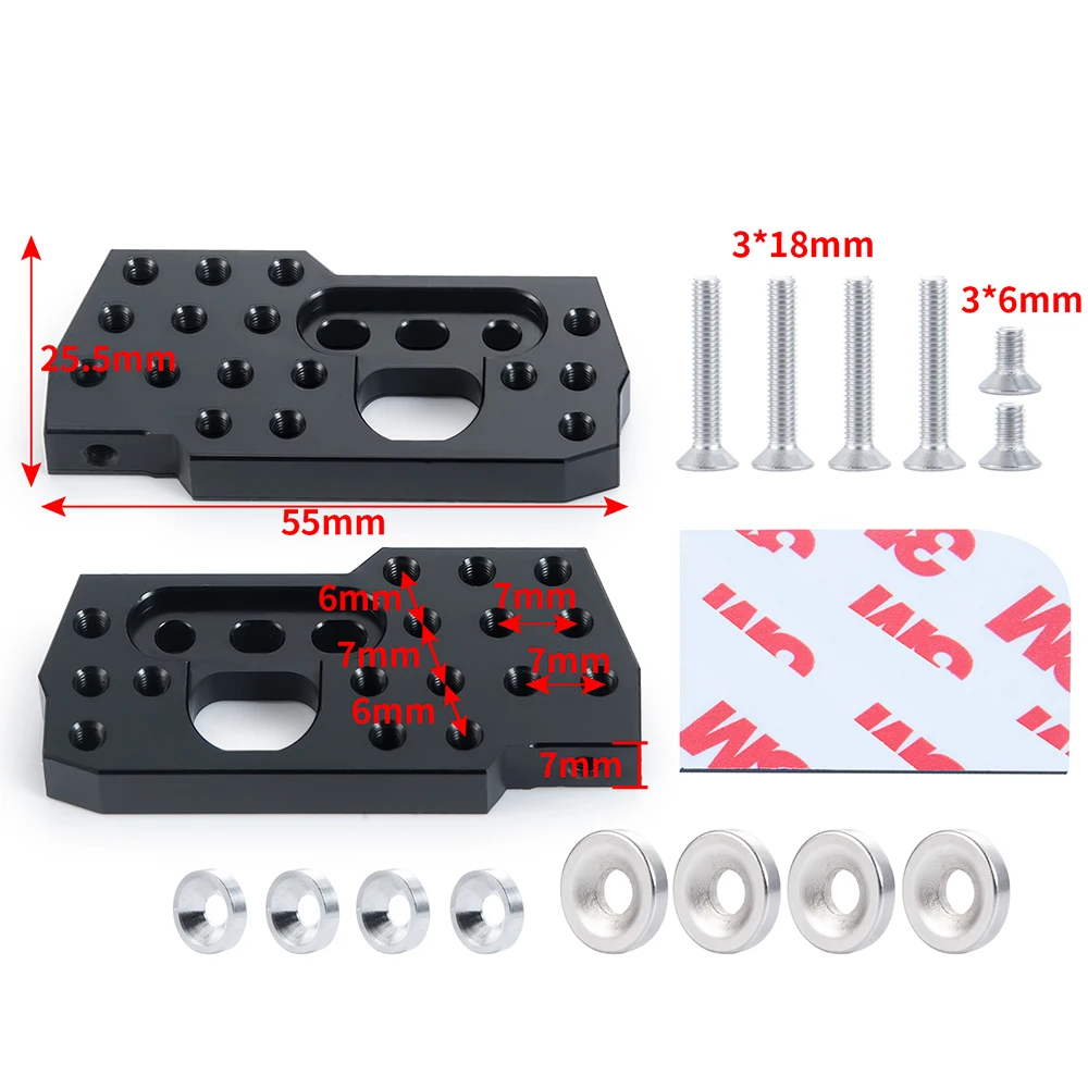 YEAHRUN Metal Aluminum Front and Rear Shock Absorber Mount Damper Towers Stand For 1/10 Axial Wraith 90018 RC Car Upgrade Parts