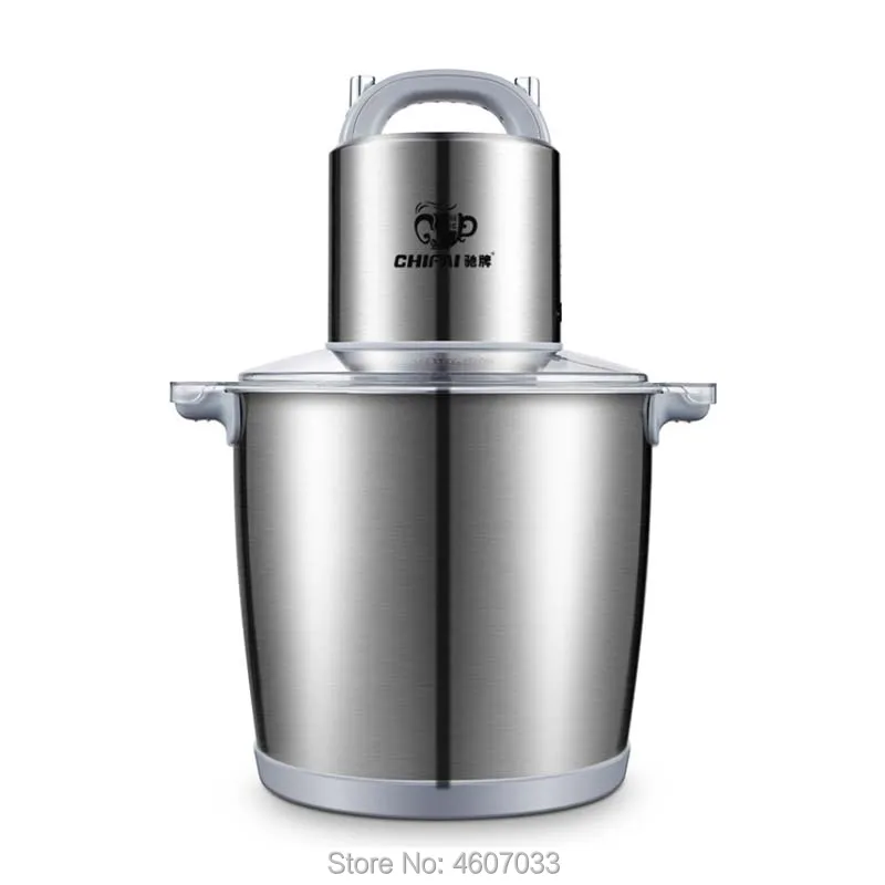 10L Commerciële Vleesmolen Roestvrij Staal Voedsel Crusher Grote Capaciteit Vulling Machine Mincer Keuken Chopper Voor Hotel Thuis