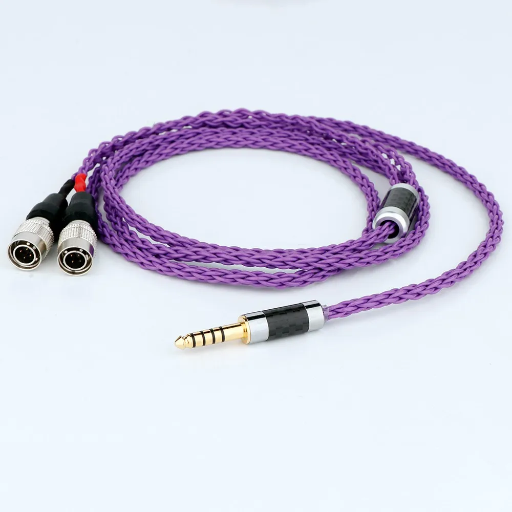 Preffair XLR متوازن 7N OCC النحاس الفضة مطلي سماعة سماعة ترقية كابل للسيد مكبرات الصوت الأثير ألفا الكلب رئيس