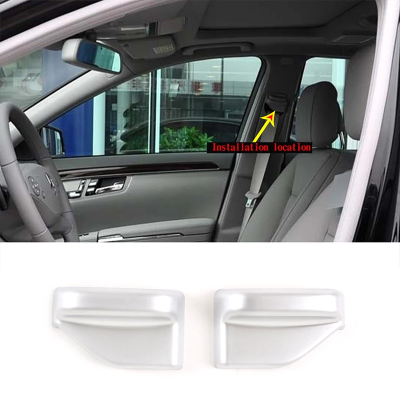 

For 2008-2012 Mercedes-Benz S-Class ABS front seat belt decorative cover car interior accessories