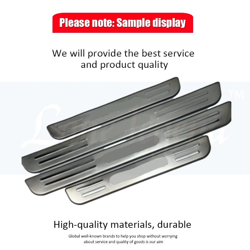 High quality stainless steel Scuff Plate/Door Sill Protector Sticker Car Styling For Chevrolet Captiva 2008-2018