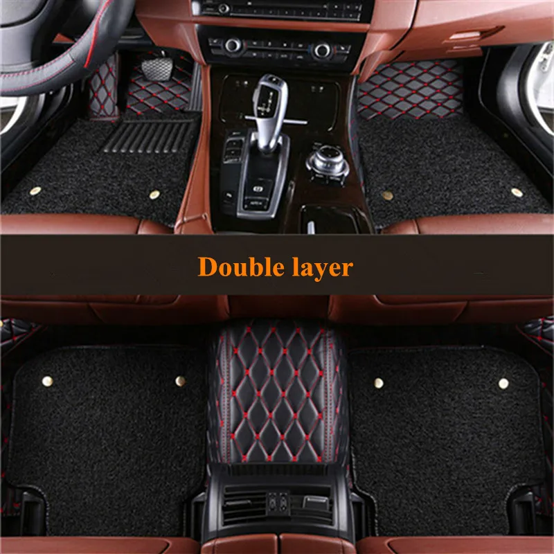 Good quality! Custom special car floor mats for Toyota Prius 4 2021-2016 durable waterproof double layers carpets for Prius 2017