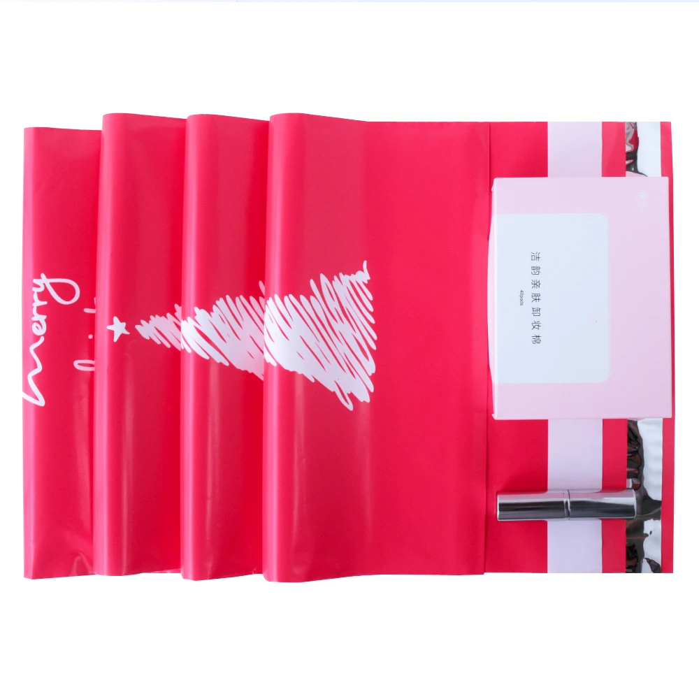 10x13 inch Polythene Film Poly Mailer Pattern Printed Christmas Express Bags Postal Envelope Self Seal Packaging Gift Envelopes