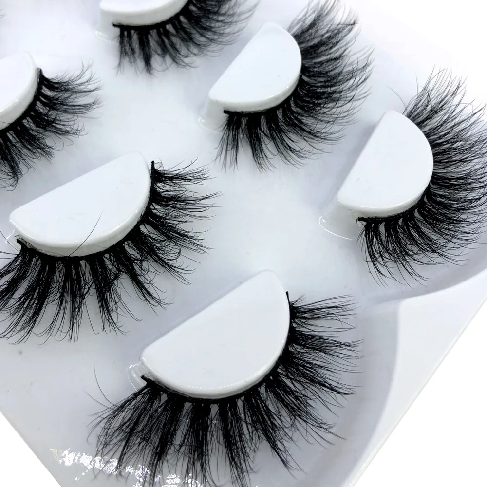 HBZGTLAD 4 Paar Natürliche Falsche Wimpern Lange 3D Nerzwimpern Wimpernverlängerung Nerzwimpern für Schönheit – Detail 9