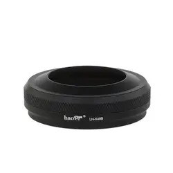 Haoge LH-X49B 2in1 All Metal Lens Hood with Adapter Ring Set for Fuji Fujifilm FinePix X70 X100 X100S X100T X100F Black