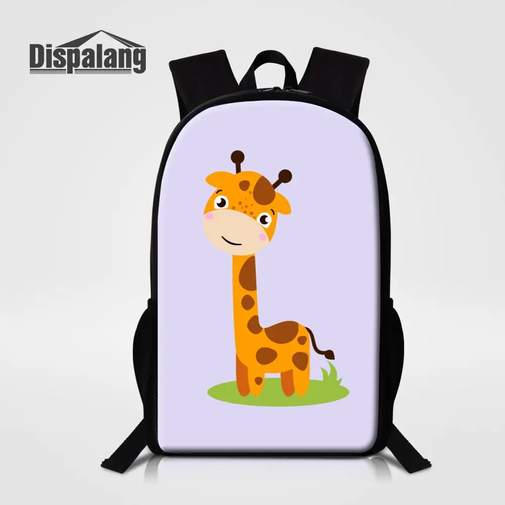 Cartoon Fox Lion Zebra Bear Giraffe Printed School Backpack For Boys Girls New Fashion Bookbag Children Custom Schoolbags