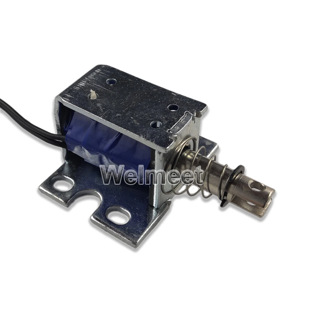 1PCS DC6V 12V 24V Push-Pull Type Through-Type Electromagnet Open Frame Solenoid Magnet 10mm 0.8N