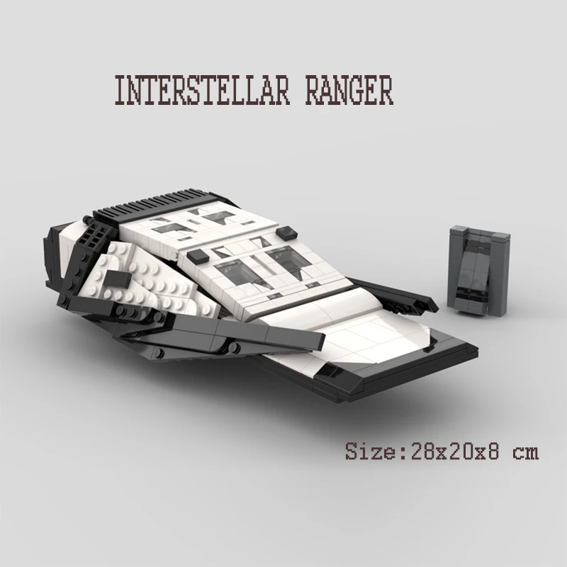 Spaceship Model Interstellar Crossing Ranger Movie Collection Building Blocks Assembly Spacecraft DIY Bricks Children Xmas Toys