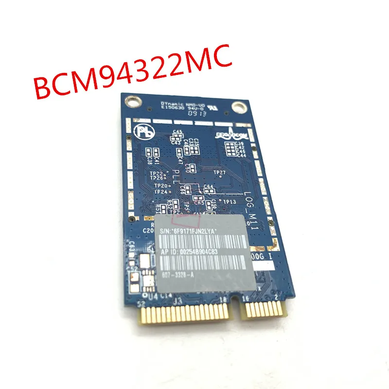 Para apple bcm94322mc 2.4 & 5g 300mbps sem fio-n wifi mini pci-e wlan wifi placa de rede suporte mac os